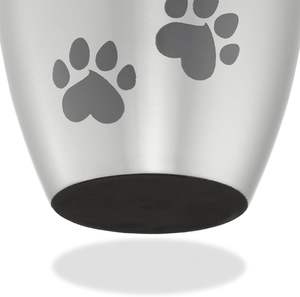 Pet Cremation <b>Urns</b> for <b>Dog</b> and Cat Ashes, Memorial Paw Print <b>Urn</b> - Small Up to 35 Pounds Silver - Product Image 5