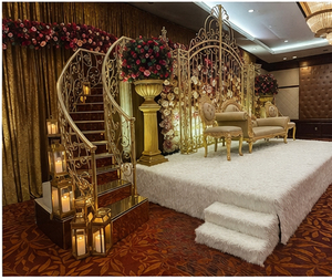 Decoración de Escenario para Bodas de Estilo Tradicional Europeo Moderno con Diseño Ligero de Metal para Eventos en Australia - Product Image 2