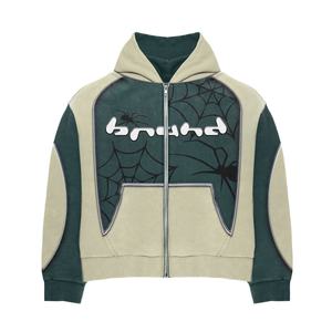 Sudadera con Capucha Personalizable de Felpa Francesa 100% Algodón de 500 g/m² para Hombre, Hombros Caídos, Bordada, Talla Grande - Product Image 5