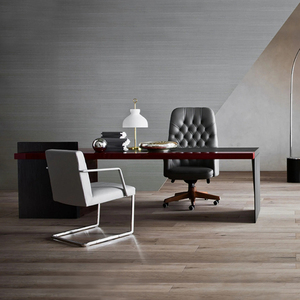 Modern Luxury <b>Wooden</b> Executive <b>Desk</b> High End Boss Manager Laptop Computer Table Commercial Office Furniture - Product Image 4