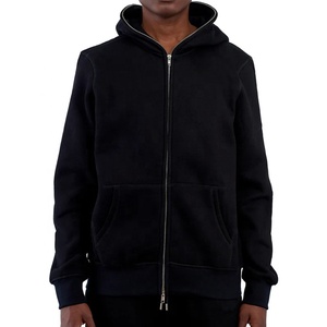 DEC Garment Oem Custom Full Zip Up Hoodies Hip Hop Horn Sudadera decorativa Logo Puff Printing Full Zip Up Hoodie para hombres - Product Image 1