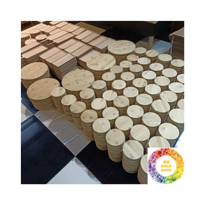 Juego de tabla de cortar de bambú, tabla de cortar de madera de cocina natural, tabla de servir de charcutería duradera, bloques de madera - Product Image 3