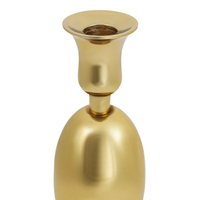 Ensemble de bougeoirs vintage en laiton, supports de bougies coniques en métal doré antique pour la décoration intérieure, centre de table de mariage et de Noël, faits à la main
