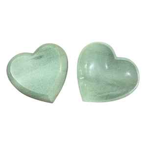 Pequeño Cuenco de Zeolita Verde Natural en Forma de Corazón, Pulido a Mano, para Joyería, Exhibición de Cristales y Decoración del Hogar - Product Image 5