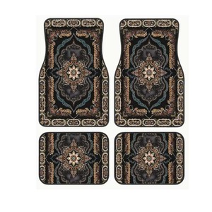 Set di 4 <span class=keywords><strong>Tappetini</strong></span> Universali Antiscivolo, Antipolvere e Impermeabili <span class=keywords><strong>in</strong></span> <span class=keywords><strong>Gomma</strong></span> <span class=keywords><strong>per</strong></span> <span class=keywords><strong>Auto</strong></span>, Stile Bohémien Personalizzato - Product Image 6