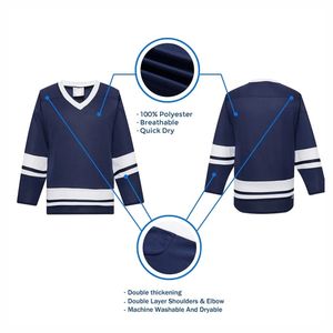 Chandails de hockey sur glace personnalisés avec broderie vierge de sublimation, sweat à capuche unique dernier modèle, vêtements de hockey sur glace - Product Image 5