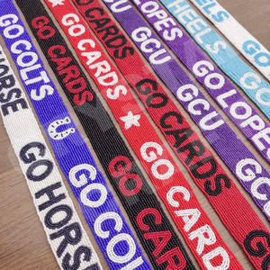 งานฝีมือคริสตัลไปมัสแตงกระเป๋าเงินลูกปัดแก้วแบบสั่งทำลูกปัดสีขาวทองลูกปัดเมล็ดอินเดียสไตล์กำหนดโลโก้ได้เองกระเป๋าเครื่องประดับ - Product Image 4