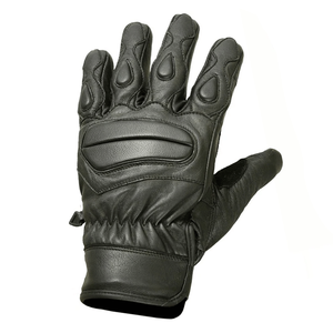 Unisex New Motorcycle Auto Racing Winter Gloves Custom Team Name Genuine Leather Motorbike & Bike Riding Wear Black Color - Product Image 2