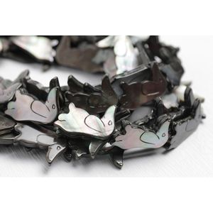 Perles en forme de Teckel pour la fabrication de bijoux - Bleu Rose Blanc - Product Image 3