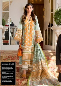 Pakistanais Salwar Kameez robes de pelouse indien et pakistanais fête porter décontracté femmes Shalwar Kameez - Product Image 2