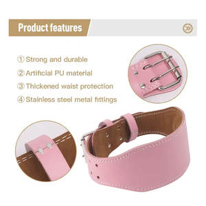 Mejor Diseño Producto de moda Ropa deportiva Cinturón de levantamiento de pesas Cuero de vaca real Cinturón de levantamiento de pesas de color personalizado - Product Image 3