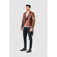 Veste en cuir véritable pour homme SVELG Edward the Visky - XS/S/M/L/XL/XXL
