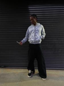 Sweat à capuche cousu à l'envers personnalisé couture inversée conception sweat à capuche pour hommes point de broderie pull Streetwear à capuche - Product Image 6