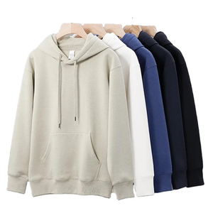 Vêtements pour hommes, sweats à capuche, streetwear, 400 g/m², sweats à capuche en polaire pour garder au chaud, sweats à capuche unis, sweats à capuche d'hiver, prix bas - Product Image 1