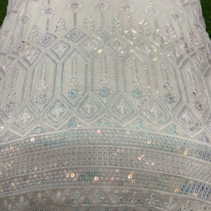 Georgette Dệt Thêu Sequin Ren Vải Thoáng Khí Thiết Kế Ưa Thích Vải Cho Cô Gái Và Chàng Trai Trang Phục - Product Image 1