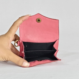 For Genuine Leather Anti-Theft Passport <b>Card</b> Holder Snap Closure Unisex Short <b>Wallet</b> Fashion Style - Product Image 3