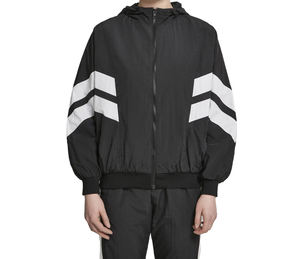 Ladies Classics Sports windbreaker jacket crinkle fabric casual training anorak jacket Elastic Cuffs Unisex - Product Image 1