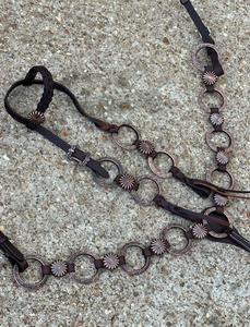 Ensemble de tack en cuir occidental fort le plus vendu avec rênes de collier de poitrine de Headstall réglables pour l'équitation d'Inde - Product Image 3