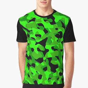 เสื้อนักเล่นเกมลายพรางดิจิทัลผ้านีออนระบายอากาศได้ดีดีไซน์ขอบนีออนผ้าเจอร์ซีย์ออกแบบได้ตามต้องการ - Product Image 1