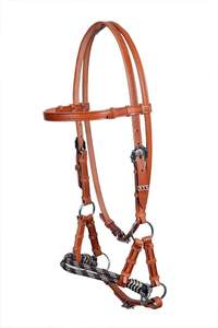 Cabecera de una oreja curvada y mecanizada sin punta turquesa ecuestre más vendida para carreras de caballos al mejor precio - Product Image 1