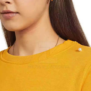 Sweat-shirt décontracté pour femme respirant d'hiver fabriqué en usine avec logo personnalisé à l'avant 100% coton couleurs et tailles personnalisées - Product Image 5