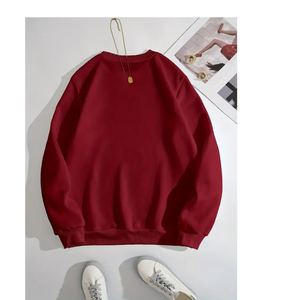 Sudadera unisex de manga larga 100% algodón en blanco con capucha sudadera de alta calidad al por mayor para ropa de otoño - Product Image 1