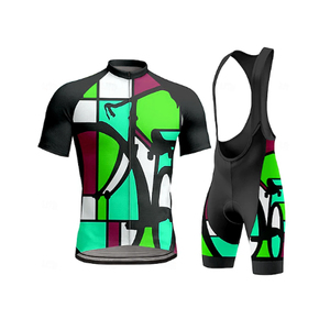 Venta al por mayor transpirable secado rápido hombres ciclismo uniforme ligero compresión manga corta Top ciclismo desgaste para hombres - Product Image 4