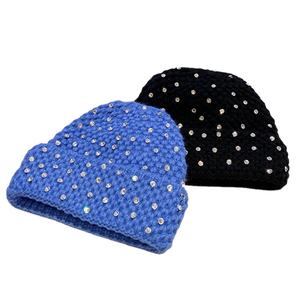 Bling Shining Women Beanie 5 colores sombreros de invierno de lujo para niñas damas Navidad ajustado diseñador trajes de punto Tops 2026 - Product Image 2