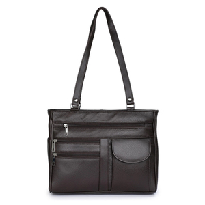 Sac à main en cuir pour femme solide sac fourre-tout en gros personnalisé concepteur sacs à main de luxe pour les femmes 2025 sac à bandoulière décoratif en gros - Product Image 1