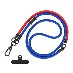Sangle de cou universelle réglable 3 en 1 en nylon tressé pour téléphone portable avec logo personnalisé, cordon anti-perte - Product Image 1