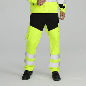 Wholesale <b>Stretch</b> Workwear Working Cloths Men Work <b>Pants</b> Reflective Construction <b>Cargo</b> Work Trousers for Men - Product Image 4