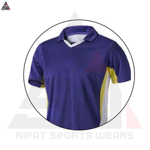 Dernier modèle Ensembles d'uniformes de volleyball de style unique Solide 100% polyester respirant imprimé à manches courtes Service OEM - Product Image 3