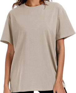 T-shirt décontracté à manches courtes pour homme 100 % coton - Coupe ample, tricot lourd élégant, sérigraphié, couleurs personnalisables, séchage rapide - Product Image 1