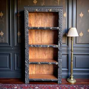 Traditional <b>Wooden</b> Bookshelf Living Room Furniture for Home Office Bedroom School Hotel with <b>Bookcases</b> Cabinet Storage - Product Image 2