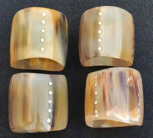 Brazalete de cuerno de búfalo natural para mujeres y niñas, brazalete de cuerno de aspecto antiguo de estilo Vintage puramente hecho a mano, pulsera ética - Product Image 6