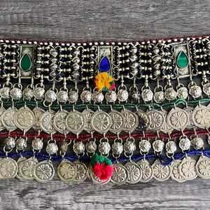 Service OEM/ODM, bijoux de mariage personnalisés, ensembles de bijoux vintage afghans Kuchi, collier, boucles d'oreilles et bijoux Tikka tendance pour femmes - Product Image 3