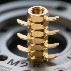 DIN315สลักเกลียวปีกทรงปีกผีเสื้อทำจากทองเหลืองตัวยึดเครื่องจักรงาน CNC แบบกำหนดเองพร้อมปีกสี่เหลี่ยมโค้งมน - Product Image 1
