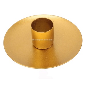 Vintage Style Metal <b>Taper</b> <b>Candle</b> Holder For Home Living Room Tabletop Lights Decor Gold Finished <b>Candle</b> <b>Tapers</b> - Product Image 3