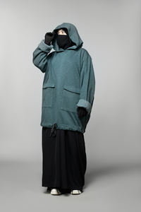 Mujeres musulmanas Fleece Abaya Invierno Ropa modesta Elegante Vestido de manga larga Hecho con tela cálida de primera calidad Precios al por mayor - Product Image 6