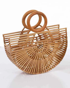 BOLSA DE BAMBÚ SOSTENIBLE PARA PLAYA Y DIARIO, ECOLÓGICA Y REUTILIZABLE - Product Image 1