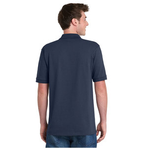 Camiseta Polo de Algodón Bordada para Hombre con Bolsillo Protector contra Rozaduras, Camiseta Polo de Manga Corta con Bolsillo, Camiseta Polo de Mezcla de Jersey - Product Image 2
