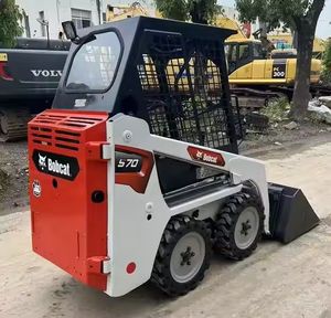 New 75hp Skid Steer Loader Attachments Track Version Front Tractor Loader Core Components Engine <b>Hydraulic</b> <b>Cylinder</b> Brand Atos - Product Image 1