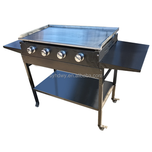 Quemadores de barbacoa de Gas plateado personalizados de fábrica, tapa de Gas desmontable, parrilla para el hogar, parrilla de barbacoa de Gas Natural plateado para cocina al aire libre - Product Image 4