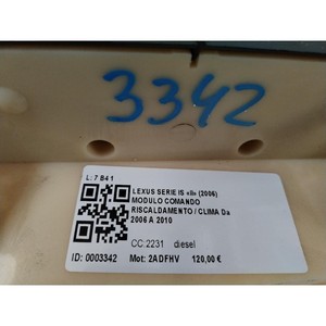 CLIMATE LEXUS IS COMMANDS ซีรีส์ (350)84010-53540(05>13) - Product Image 5