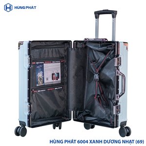 HUNGPHAT Maletas grandes Marco de aluminio ABS - PC Juego de equipaje de viaje para viajes al aire libre 3 colores Hecho en Vietnam - Product Image 6