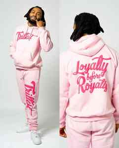 Trajes de sudor ecológicos informales de invierno para hombre superventas de calidad premium Color sólido 100% algodón transpirable cómodo - Product Image 6