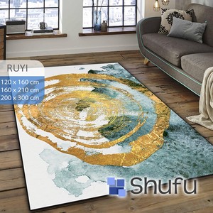 SHUFU ชุดพรมพลาสติกผ้าสักหลาดนุ่มกันลื่นแบบทันสมัยทำจากโพลีเอสเตอร์กันแพ้ซักได้ลายนามธรรม - Product Image 5