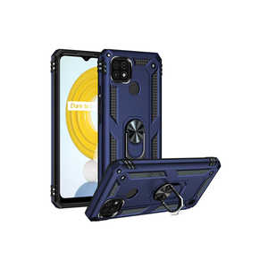 Coque de protection en silicone premium Realme C21, série NXXA Vega, bleu électroplaté, fabrication spéciale, coque arrière antichoc - Product Image 1