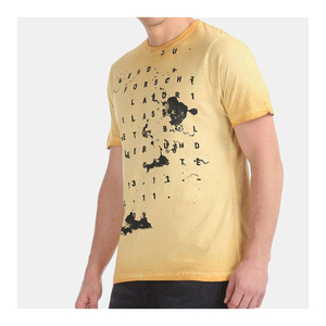 T-shirt en coton premium uni pour homme, tee-shirt basique, tissu doux et confortable, fournisseur OEM - Product Image 5