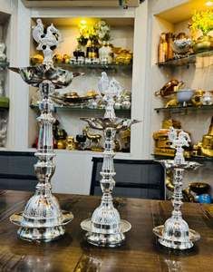 <span class=keywords><strong>Diya</strong></span> in metallo con campana Diwali oggetto in scatola regalo di velluto - Product Image 6